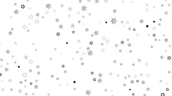 Gri tonlu yıldızlar ve beyaz boşluklu soyut yıldız arkaplan çizimi