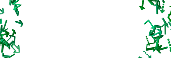 Yön gösteren yeşil ok sembollü soyut arkaplan.