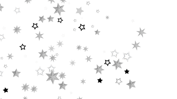 Beyaz, şenlikli parti konsepti üzerine soyut yıldız arkaplan tasarımı