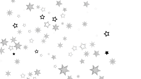 Beyaz üzerine gri tonlu yıldızlar olan soyut yıldız arkaplan çizimi