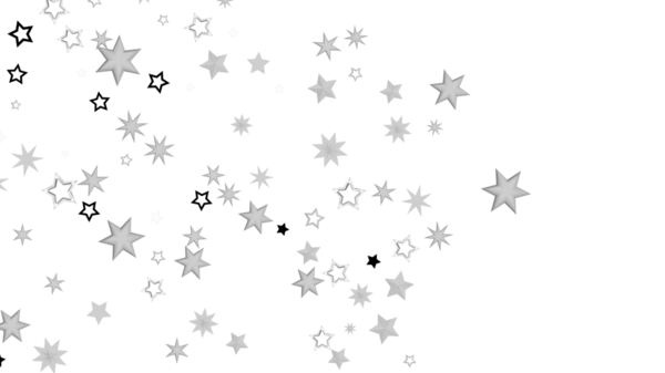 Beyaz Üzerine Farklı Yıldızlarla Soyut Yıldızlı Arkaplan