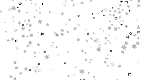 Beyaz Üzerine Dağılmış Şekillerle Soyut Yıldızlı Arkaplan