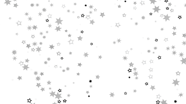 Beyaz üzerine gri tonlu yıldızlar olan soyut yıldız arkaplan çizimi