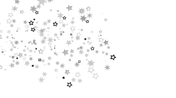 Beyaz Boşluğa Karşı Yüzen Yıldızlarla Soyut Yıldızlı Arkaplan