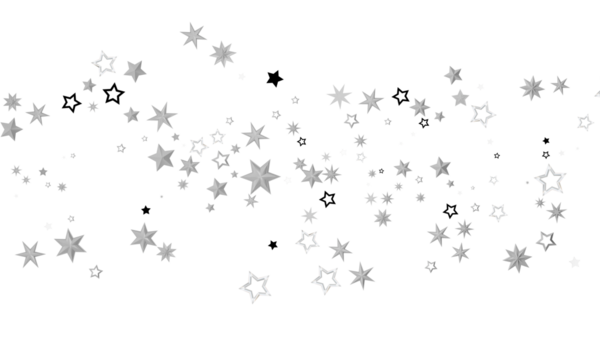 Siyah ve Beyaz Konfeti İçerisindeki Soyut Yıldızlı Gökyüzü