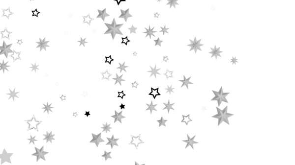 Beyaz Arkaplanda Soyut Yıldızlar, Düşen Yıldızlar Tasarımı