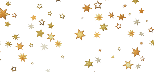 Beyaz Arkaplanda Altın Yıldız Konfeti: Kutlama Kavramı
