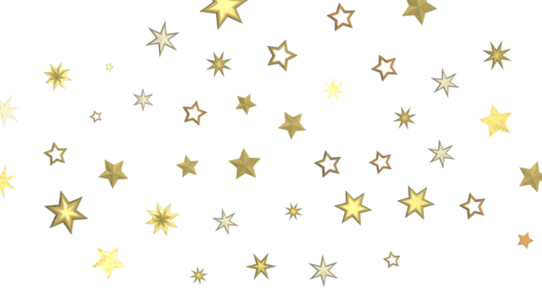 Dekorasyon ve Tasarım için Beyaz Arkaplanda Altın Yıldız Deseni