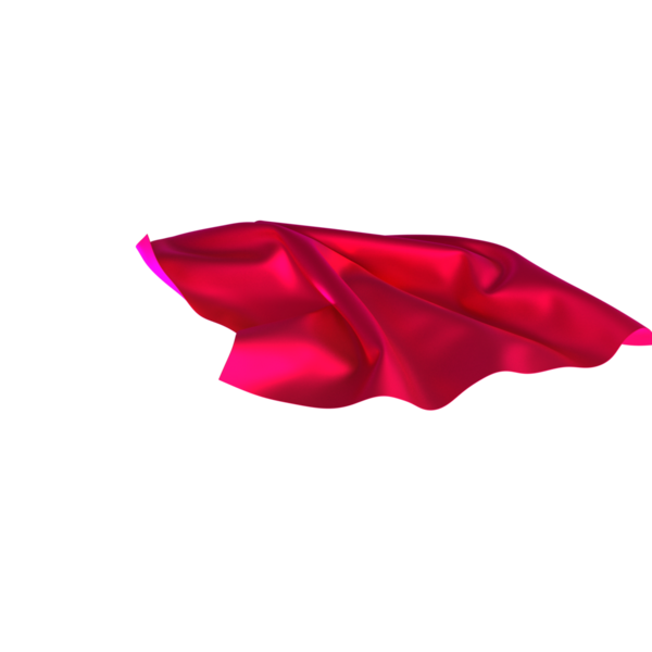 Beyaz arkaplanda canlı renklere ve zarif tasarımlara sahip kırmızı akıcı kumaş