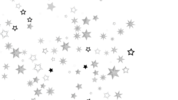Beyaz üzerinde birden fazla yıldız bulunan soyut yıldız arkaplan tasarımı