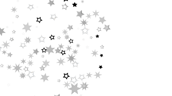 Soyut yıldız arka planı beyaz, parıltı efekti, bayram kutlamaları için.