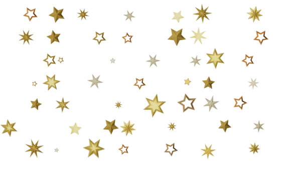Kutlamalar ve Tatiller için Altın Yıldız Konfeti Arkaplanı