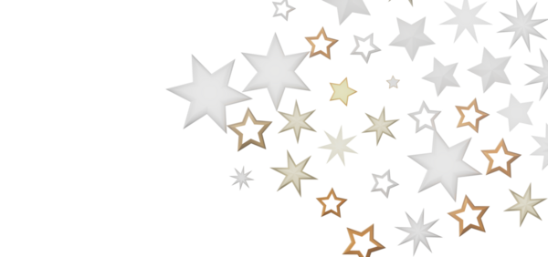 Kutlamalar için beyaz üzerine soyut yıldız arkaplan tasarımı