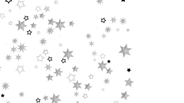 Beyaz Arkaplanda Soyut Yıldızlar, Kutlama ve Kutlama Tasarımı