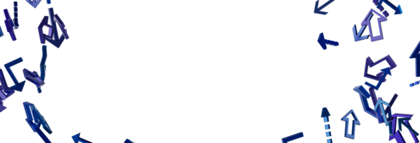 Hareket, yenilik ve yön arkaplanının soyut okları