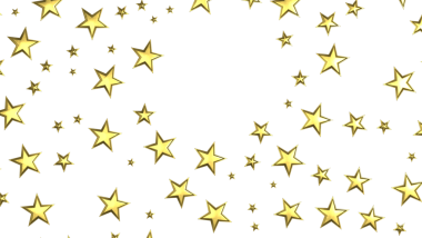 Beyaz Karşısında Parlayan Altın Yıldızlar: Kutlama ve Neşeli Tasarım