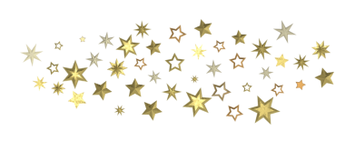 Beyaz üzerine Altın Yıldız Kümesi, Festivalsel Arkaplan Dekorasyonu