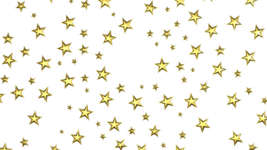 Kutlama ve Neşeli Görüntülerle Altın Yıldız Arkaplanı