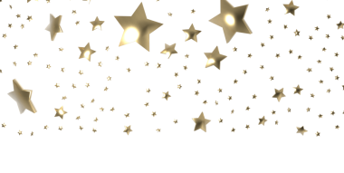 Altın Yıldız Düşüşü Dekorasyon ve Tasarım İçin Beyaz Arkaplanda İzole Edildi