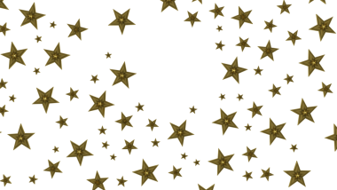 Tatil Tasarımları İçin Beyaz Arkaplanda Altın Yıldız Deseni