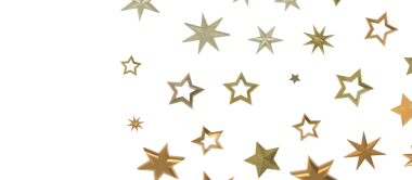 Kutlama ve Neşe İçin Beyaz Arkaplanda Altın Yıldız Madalyası