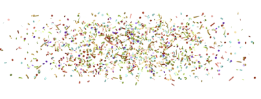 Renkli konfeti arka planı küçük kağıt ayrıntıları ve formları ile