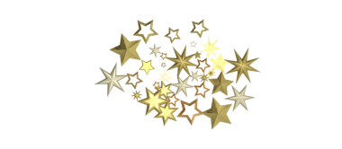 Kutlama Tasarımı İçin Beyaz Arkaplanda Altın Yıldız Kümesi