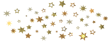 Beyaz Arkaplanda Altın Yıldız Konfeti: Kutlama Dekorasyonu