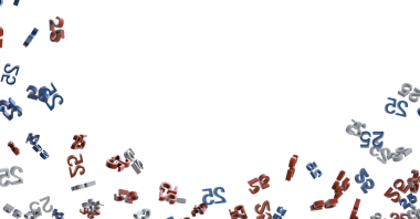 Elli iki ve yirmi beş numaralı soyut üç boyutlu elementler, izole edilmiş.