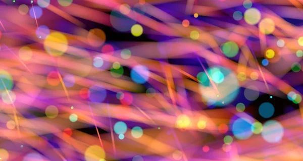 Soyut Renkli Bokeh ve Işık Çizgileri Tasarım Resimleri