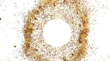 Parlak Beyaz Arkaplan Tasarımı Üzerine Parlayan Altın Yıldızlar Biçimi