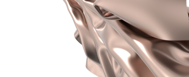 Zarif Gül Altın İpek Kumaşı Işık Yansıması ile Örtülmüş