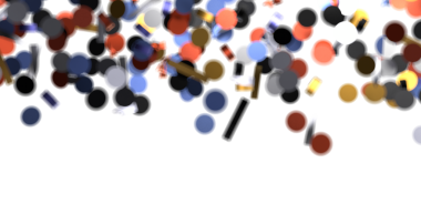 Soyut Renkli Çemberler Beyaz Arkaplanda Bulanık