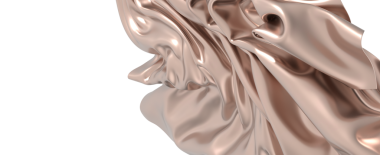 Beyaz zemin üzerinde pürüzsüz parlak desenli zarif Bronz Kumaş Örtüsü