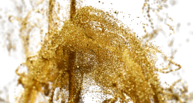 Beyaz Arkaplanda Yüzen Soyut Altın Parıltılar, Lüks Tasarım