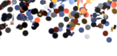 Beyaz Arkaplanda Yüzen Soyut Renkli Çemberler Sanatsal Tasarım