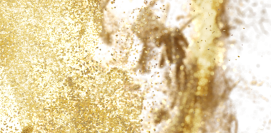 Beyaz Arkaplanda Kutlama İçin Parlayan Altın Parıltı Patlaması