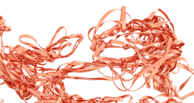 Beyaz Arkaplanda Dekorasyon İçin Soyut Bronz Kurdele Girdabı