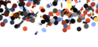 Beyaz Arkaplan Yaratıcı Tasarımı Üzerine Soyut Renkli Bokeh Efekti