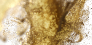 Beyaz Arkaplan Karşısında Soyut Altın Parçacıkları