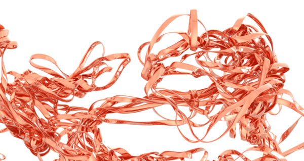 Beyaz Arkaplanda Dekorasyon İçin Soyut Bronz Kurdele Girdabı