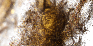 Işıltı ve Cazibe ile Soyut Altın Bokeh Arkaplanı