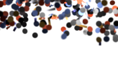 Beyaz Arkaplanda Bulanık Efektli Soyut Renkli Çemberler