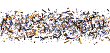 Renkli Konfeti Kutlama Kavramları İçin Beyaz Arkaplanda Düşüyor