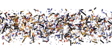 Beyaz Arkaplanda Soyut Renkli Konfeti: Kutlama Kavramı