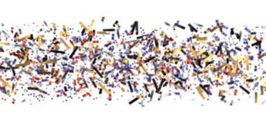 Beyaz Arkaplanda Renkli Konfeti Kutlaması: Neşe ve Şenlik Ortamı