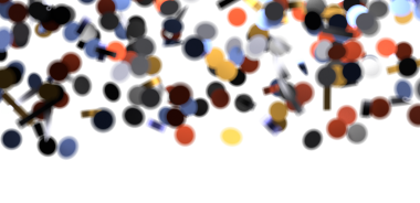 Beyaz Arkaplanda Yüzen Soyut Renkli Şekiller