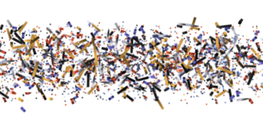 Beyaz Arkaplanda Soyut Renkli Parçacık Konfeti