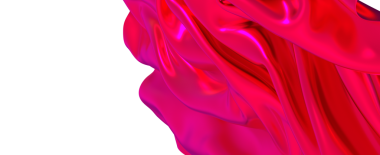 Beyaz Arkaplanda Canlı Kırmızı İpek Kumaş, Zarif ve Lüks Tekstil