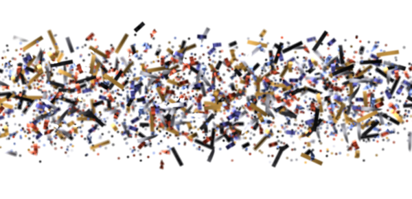 Soyut Renkli Konfeti Beyaz Kutlama Partisi Arkaplanı